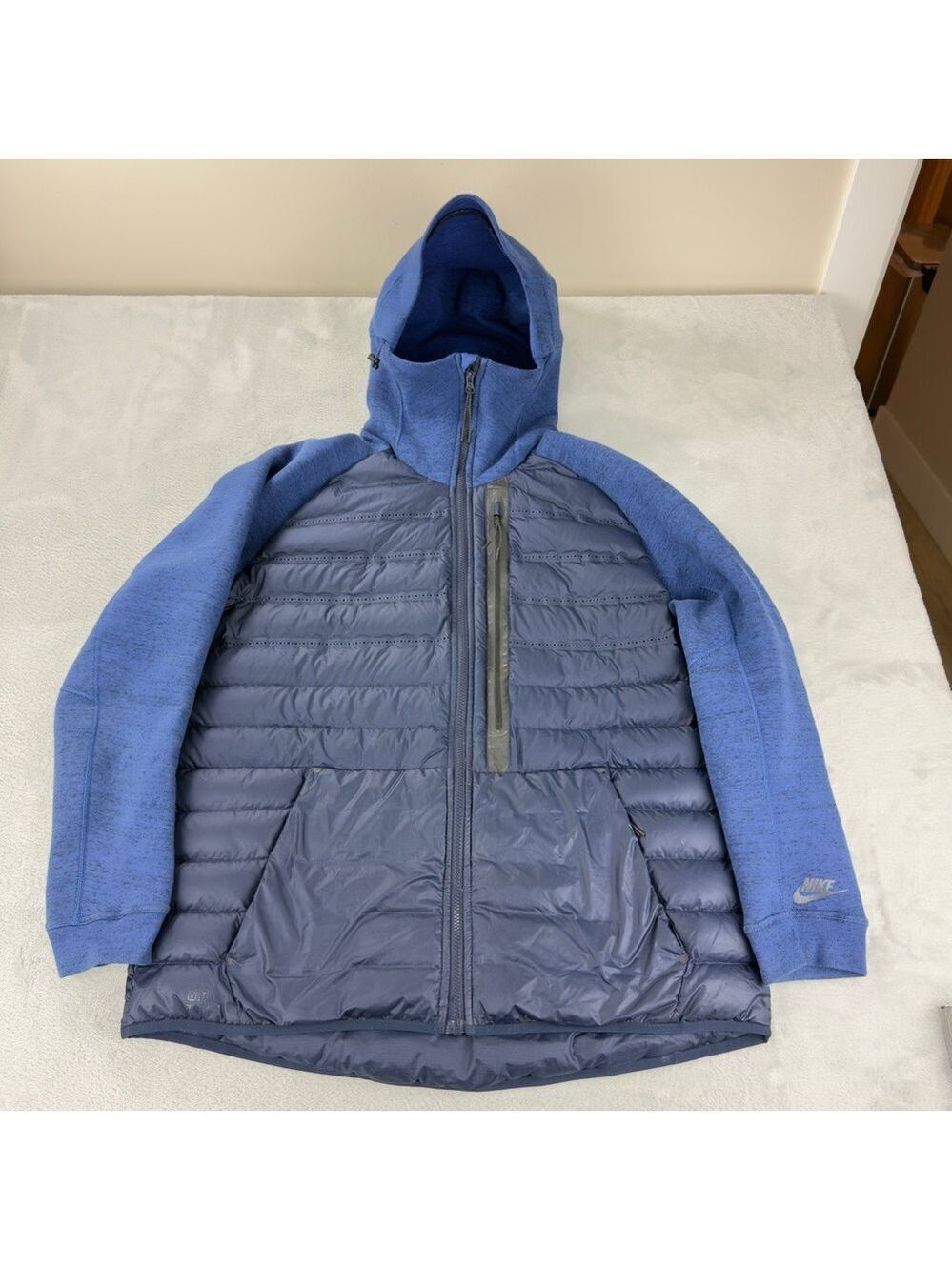 Nike Men's Size XL Tech Fleece Aeroloft 800 Down Fill Puffer Jacket 678261-451